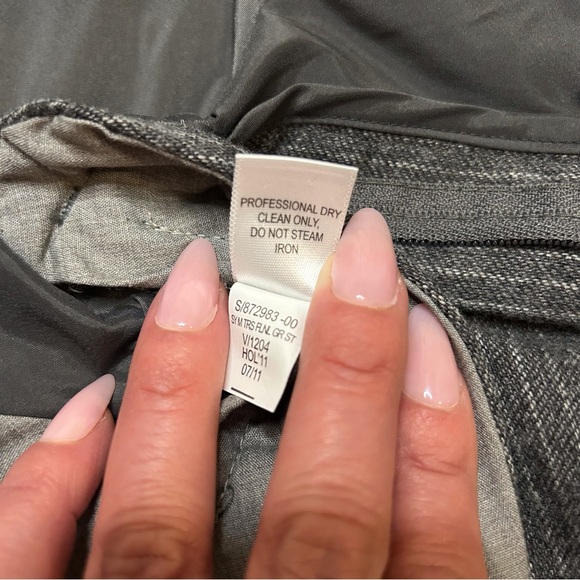 Banana Republic Wool Pinstripe Straight Leg The Martin Fit Pants NWT - Picture 6 of 12